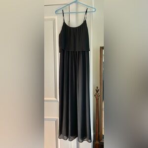 LC Lauren Conrad Long Black Sleeveless Formal Dress Size Small
